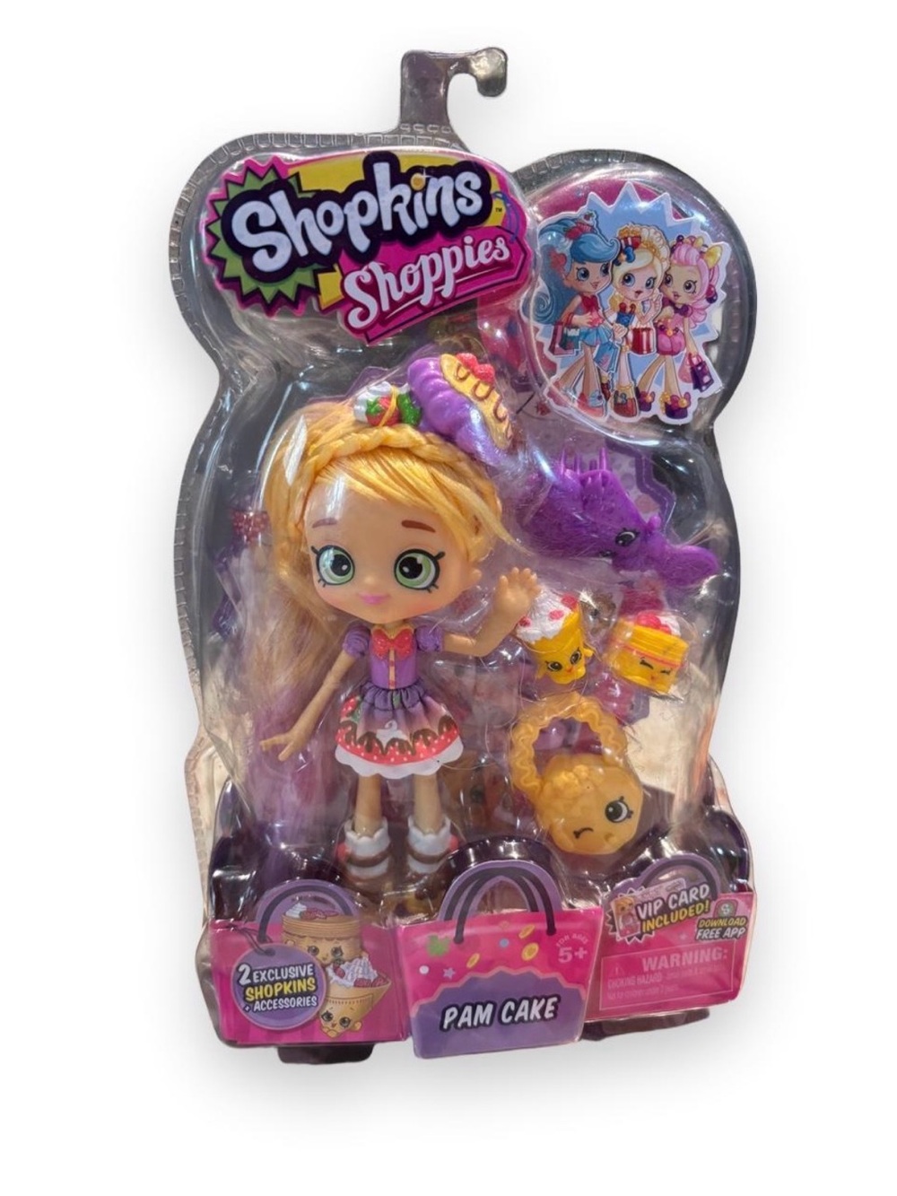 Shopkins Shoppies Pam Cake Doll Discontinued Collectible New in Box